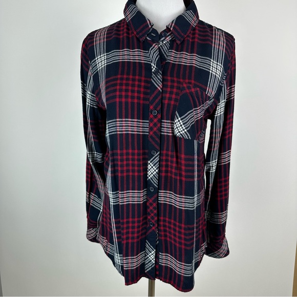 Rails Tops - Rails Navy Red plaid Button Down Shirt Medium